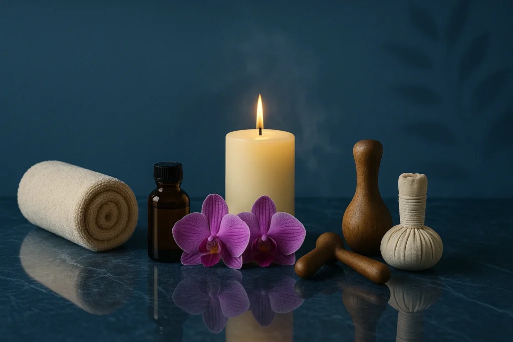 Wild Orchid and massage props